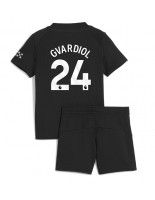 Otroške Nogometnih dresov Manchester City Josko Gvardiol #24 Gostujoči 2025-26 Kratki rokavi (+ hlače)